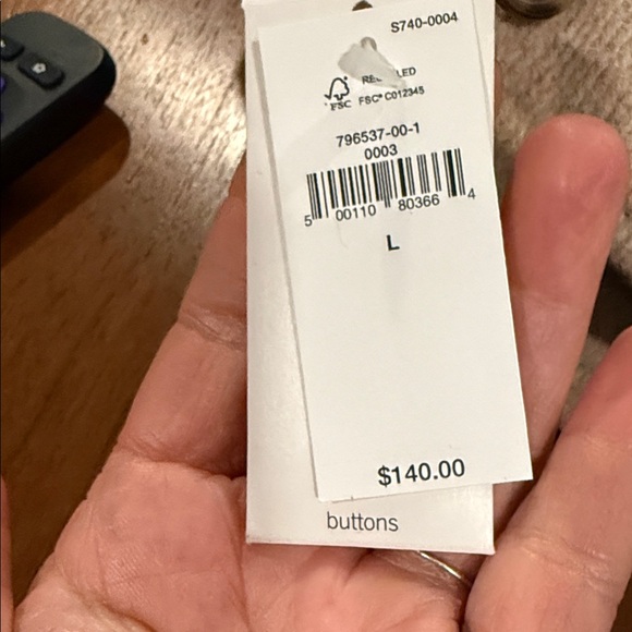 Banana Republic Tan Solid Shacket Llama Hair Tan Oversized Utility Jacket NWT Lg - Picture 3 of 5